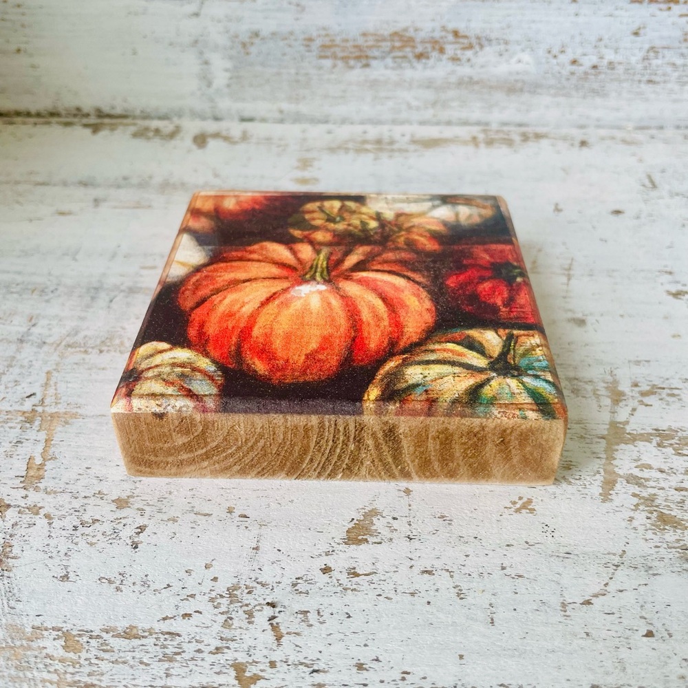 *Pumpkins Wood Block Sign - Picture 10 of 11